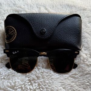Ray-Ban Classic Black and Gold Sunglasses